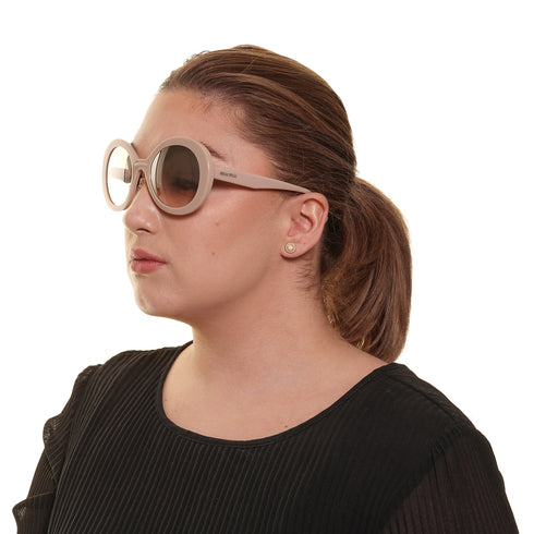 Miu Miu Oval Beige Women Sunglasses